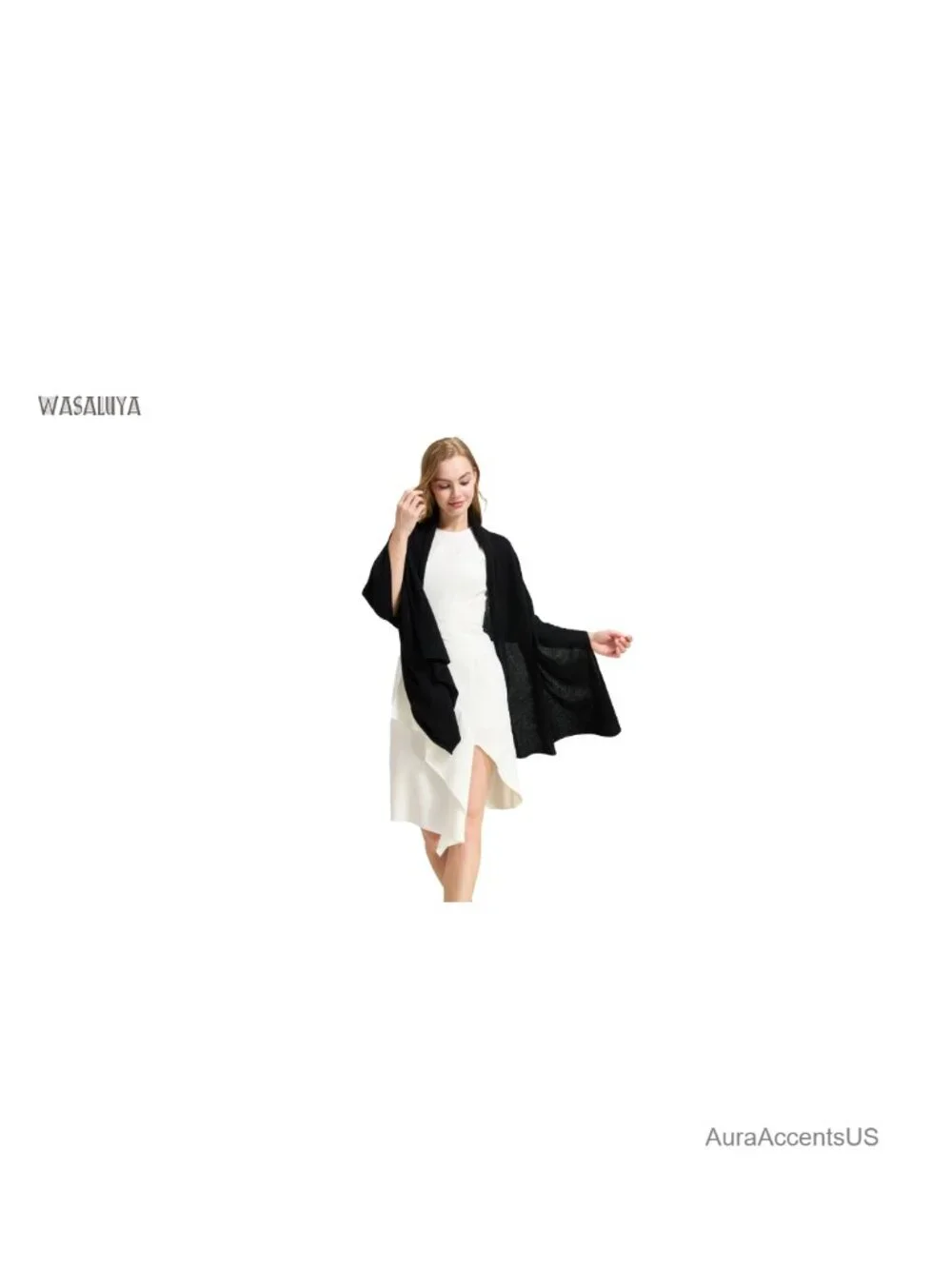 Luxury 100% Cashmere Wrap Shawl Women Lightweight Travel Scarf Gift Box